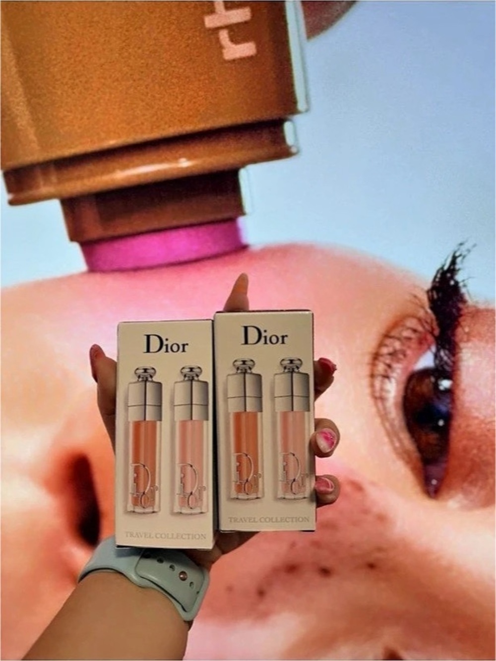 Dior Addict Travel Collection Lip Set Pink & Red